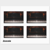 Grand Piano Rechthoekige Sticker (Vel)
