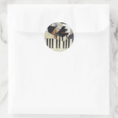 Grand Piano Ronde Sticker (Tas)
