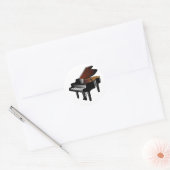 Grand Piano Ronde Sticker (Envelop)