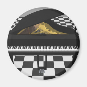 Grand Piano & Tile Floor: 3D-model: Magneet