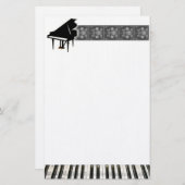 Grand Piano-toetsenbord Briefpapier (Voorkant / Achterkant)