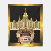 Grand Pipe Orgel, Organist Gift Accent Fleece Deken (Voorkant)