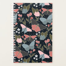 Grand planificateur papillon bleu