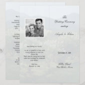 Grand, plié Programme de mariage Pittoresque Arriè (Devant / Derrière)