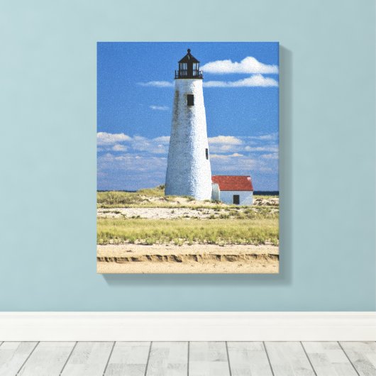 Grand Point Lighthouse Nantucket MA toile envelopp (Insitu (Plancher de Bois))