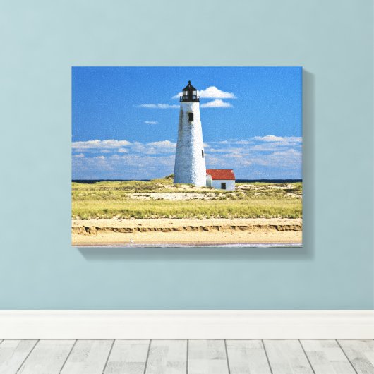 Grand Point Lighthouse Nantucket MA toile envelopp (Insitu (Plancher de Bois))