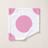 Grand pois rose-clair (Gant de toilette)