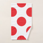 Grand pois rouge (Serviette à main)