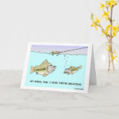 GRAND POISSON - PETITE carte POISSON (Fleur jaune)