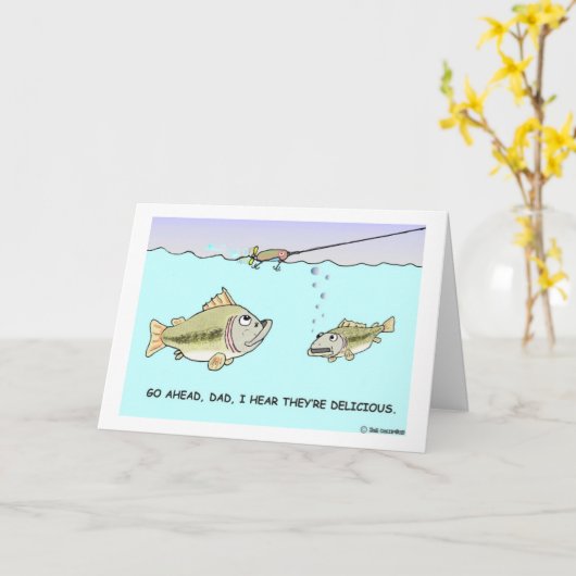 GRAND POISSON - PETITE carte POISSON (Fleur jaune)