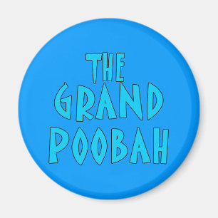 Grand Poobah Blue Font Producten Magneet