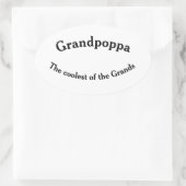 Grand-poppa est le plus cool des Grands stickers (Sac)