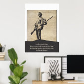 Grand Poster de Minuteman révolutionnaire (Bureau à domicile)