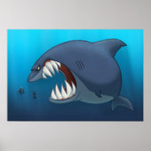 Grand Poster de requin blanc (Devant)