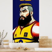 Grand Poster de rugby (Cuisine)