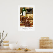 Grand Poster d'échecs et de vins ! (Cuisine)