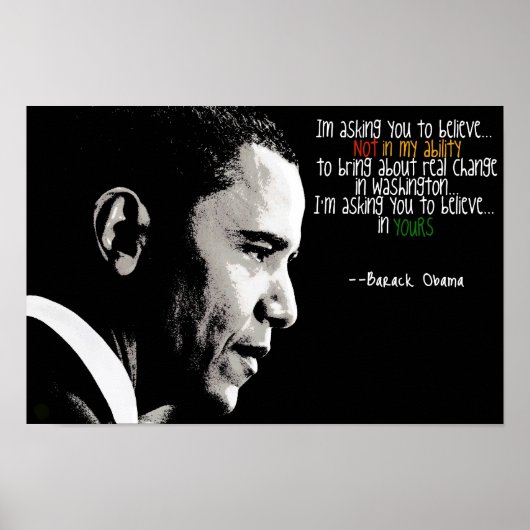 Grand Poster d'Obama (Devant)