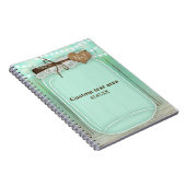 Grand pot Mason & lumières Journal rustique à la m (Côté Droit)