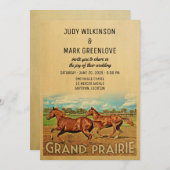 Grand Prairie Texas Faire-part de mariage Hores (Devant / Derrière)