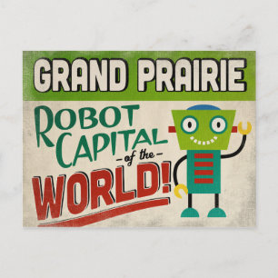 Grand Prairie Texas Robot - Funny Briefkaart