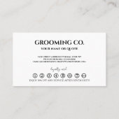 Grand préparateur minimaliste moderne. carte punch (Dos)