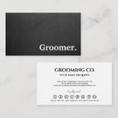 Grand préparateur minimaliste moderne. carte punch (Devant / Derrière)