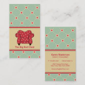 Grand président rouge Cartes de visite (Devant / Derrière)