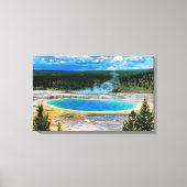 Grand Prismatic Overlook Canvas Afdruk (Voorkant)