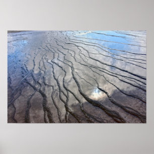 Grand Prismatic Spring Reflecties Poster