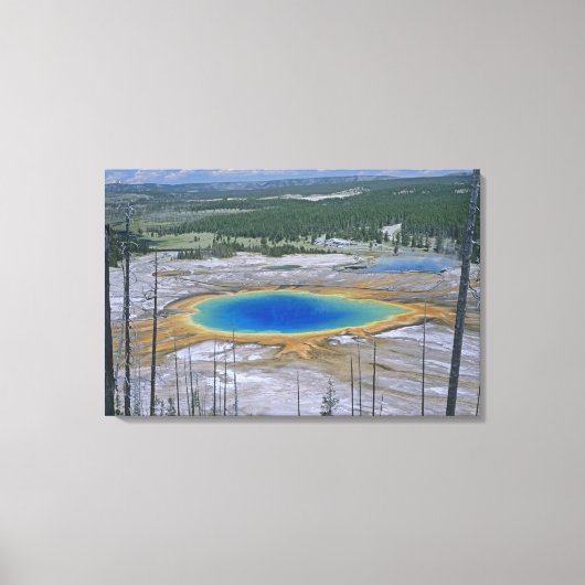 Grand Prismatic Spring, Yellowstone National Park, Canvas Afdruk (Voorkant)