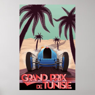 Grand prix 1933 De Tunisie Poster