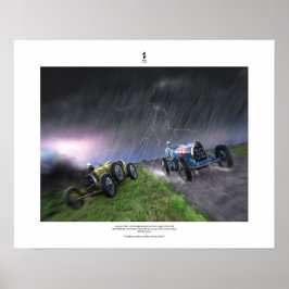 Grand Prix Bugatti - 1e juni 1930 (podium) Poster
