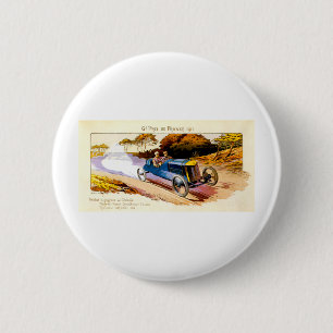 Grand Prix de France 1913 ~  reclame Ronde Button 5,7 Cm