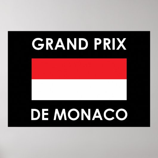 Grand Prix De Monaco Poster (Voorkant)