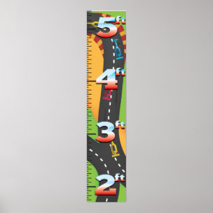 Grand Prix-groei grafiek. Poster