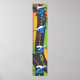 Grand Prix-groei grafiek. Poster