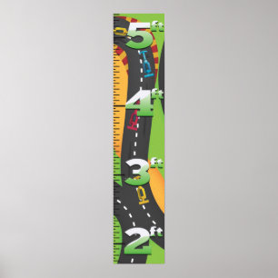 Grand Prix-groei grafiek. Poster