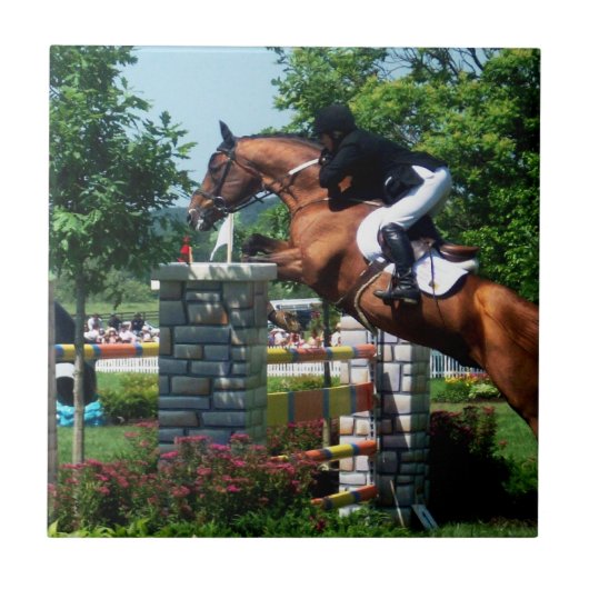 Grand Prix Horse Tile Tegeltje (Voorkant)