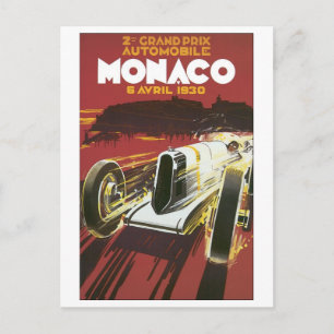 Grand Prix Monaco Avril 1930 Briefkaart