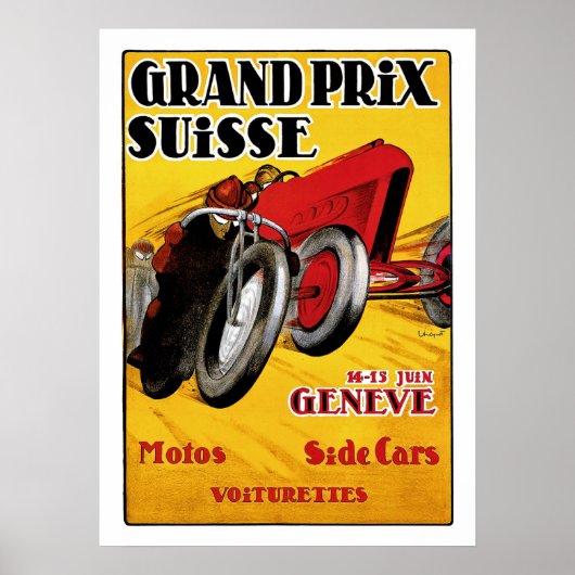 Grand Prix Suisse Poster (Voorkant)