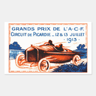 Grand Prix van 1913 Rechthoekige Sticker