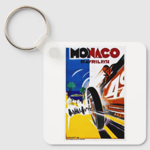 Grand Prix van Monaco 1931 -  Poster Sleutelhanger