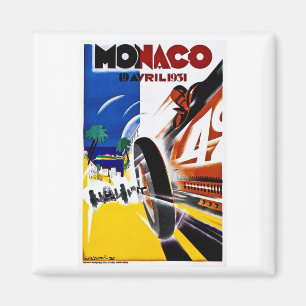 Grand Prix van Monaco 1931 - Poster van de  Race Magneet