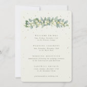 Grand Programme de Mariage Crème et Eucalyptus ave (Devant)