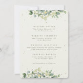 Grand Programme de Mariage Crème et Eucalyptus ave (Devant)