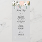 Grand programme de mariage floral (Dos)