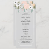 Grand programme de mariage floral (Devant / Derrière)