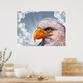 Grand Puissant Aigle Bald Poster Espoir pour l'Amé (Cuisine)