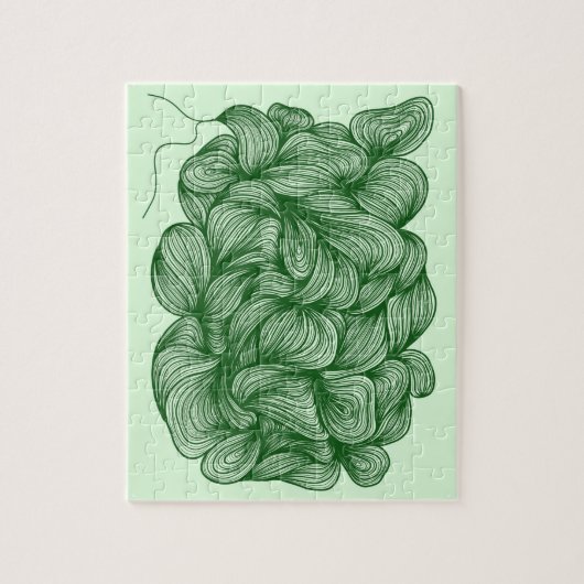 Grand Puzzle de cheveux verts (Vertical)