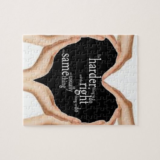 Grand puzzle de citation ! ! La chose plus dure à (Horizontal)